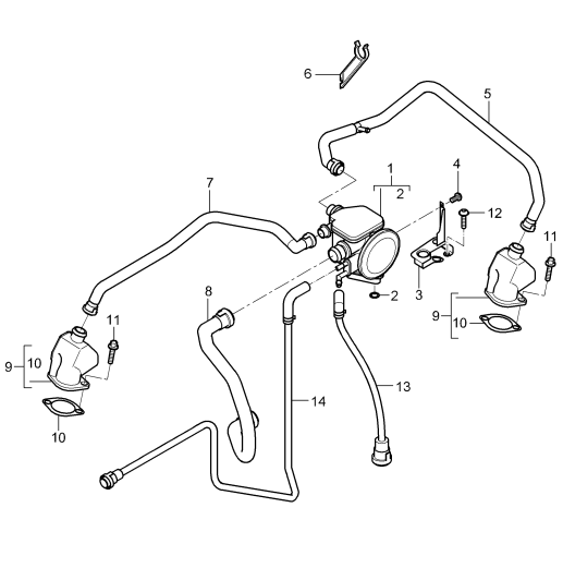 104-011 - Carter-moteur
Conduite de purge