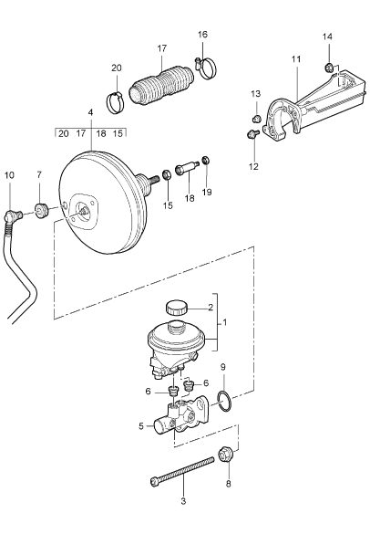 604-000 - maitre-cylindre
servofrein