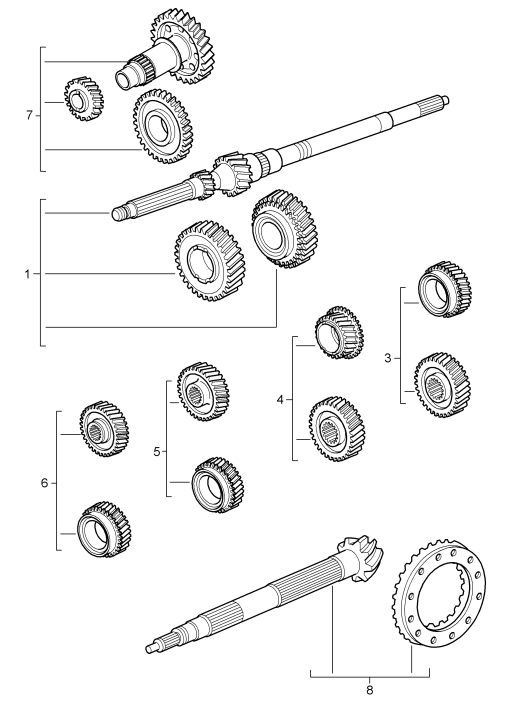 303-000 - jeu de pignons