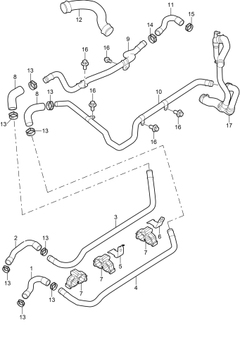 105-003 - Conduit liq. refroidissement
chauffage