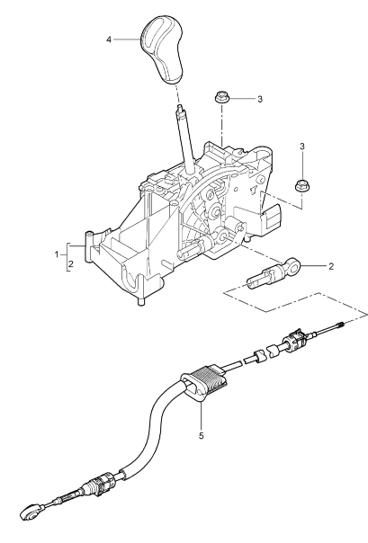 701-001 - levier selecteur
Tiptronic