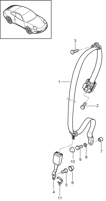 812-005 - ceinture de securite 3 points