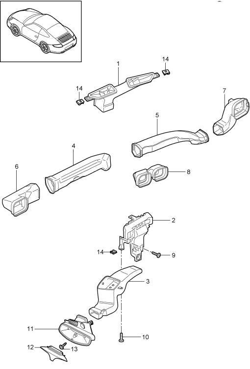 813-001 - guidage d'air
Compartiment passagers