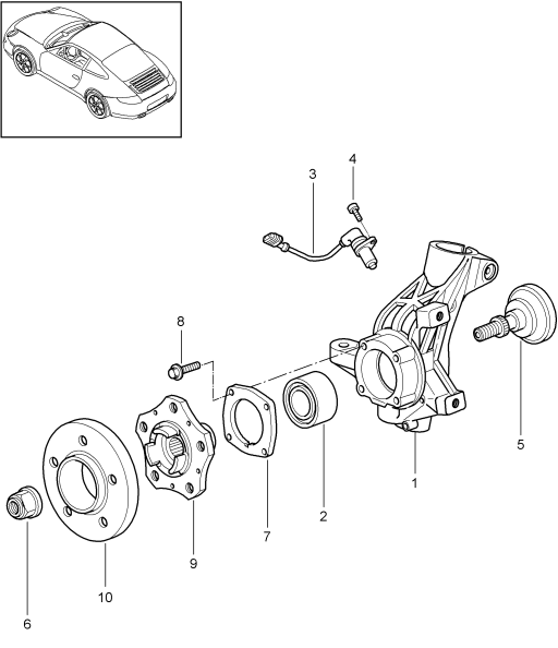 401-005 - Support de roue
Moyeu de roue