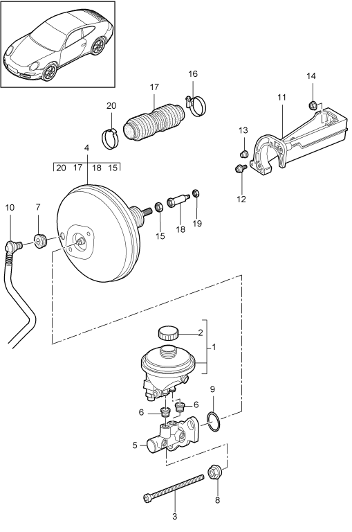 604-000 - maitre-cylindre
servofrein