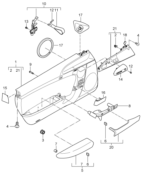 807-012 - Garniture de porte
Elements carross.amovibles