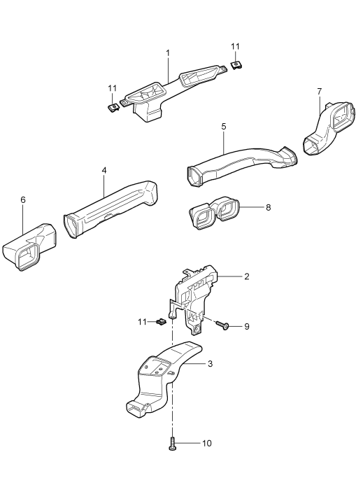 813-001 - guidage d'air
Compartiment passagers