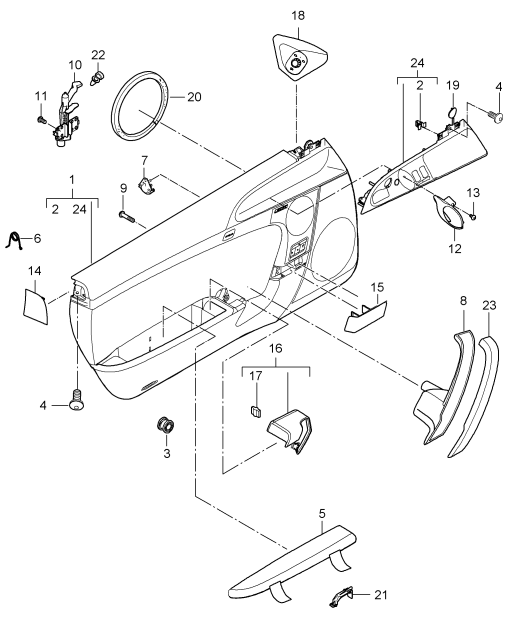 807-011 - Garniture de porte
Elements carross.amovibles
pour vehicules avec
siegebaquet
GT
cf. tabl.d'ill.: