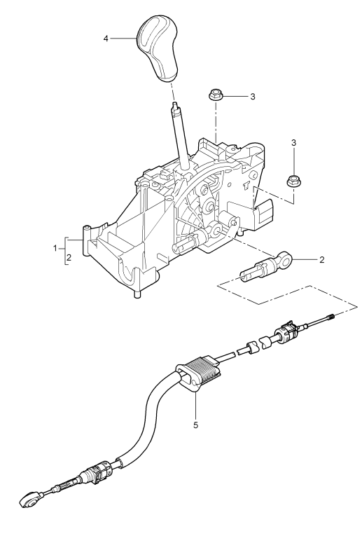 701-001 - levier selecteur
Tiptronic