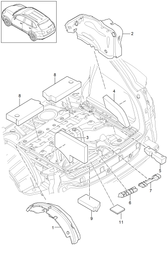 807-070 - Insonorisation
pour coffre a bagages