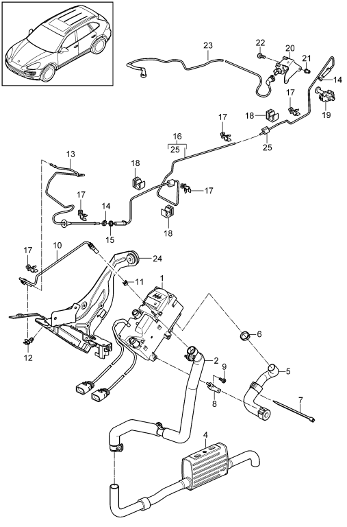 813-080 - Chauffage d'appoint
Systeme de carburant
et
Silencieux
Support
cf. tabl.d'ill.: