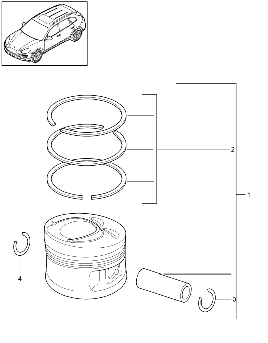 102-055 - piston
1 serie segments de piston