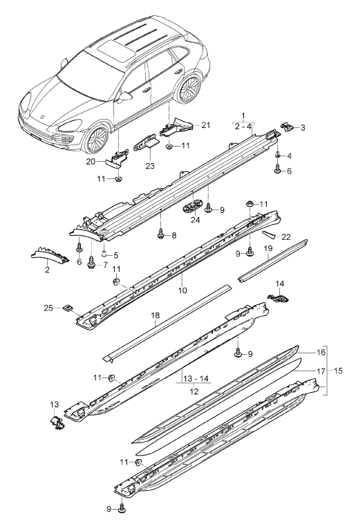 810-010 - Garnitures
Elements carross.amovibles
Bas de caisse