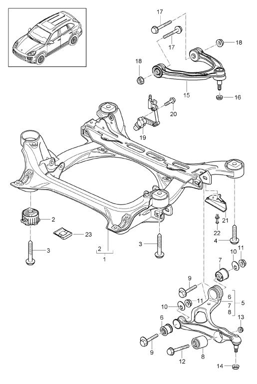 401-001 - Faux-chassis
bras transversal
Reglage portee des projecteurs
Capteur d'assiette
D -    MJ 2015>>