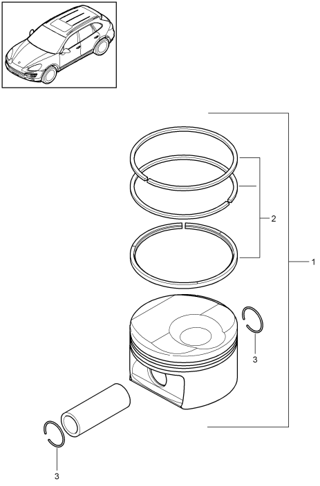 102-040 - piston
1 serie segments de piston