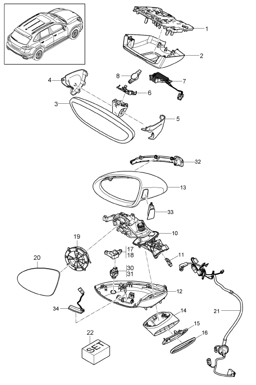 809-040 - Retroviseur interieur
Retroviseur exterieur
Elements carross.amovibles
2. GENERATION
D -    MJ 2015>>