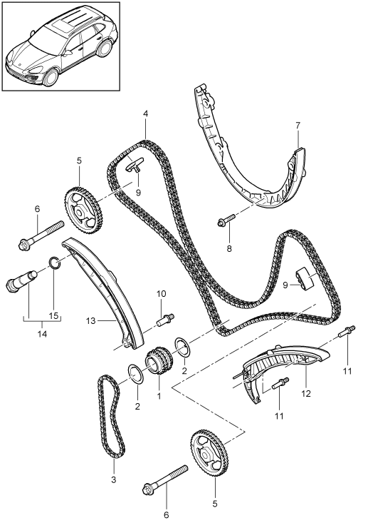 103-070 - Chaîne de distribution
glissiere
tendeur de chaine