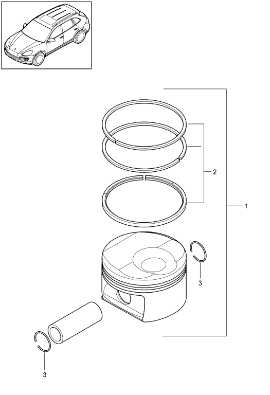 102-050 - piston
1 serie segments de piston