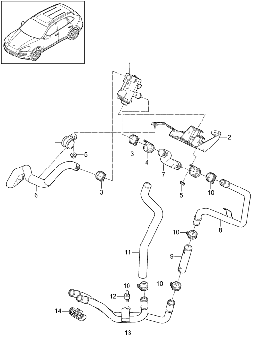 813-015 - Conduite flexible
passage de roue
chauffage