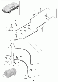 813-025 - circuit de refrigerant
Bas de caisse
et
Partie arriere du vehicule