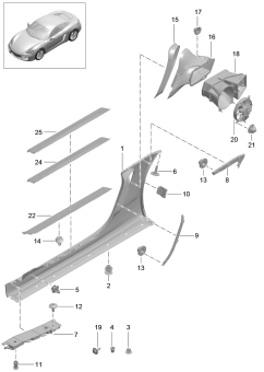 801-090 - Garniture bas de caisse
et
guidage d'air
Ventilation
Compartiment moteur