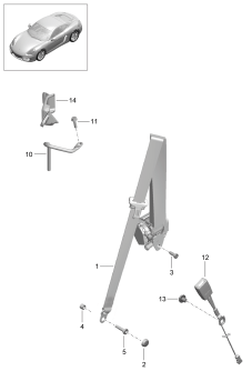 812-000 - ceinture de securite 3 points