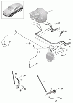 604-005 - Conduite de frein
Partie avant