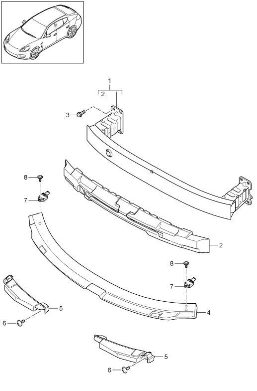 802-007 - support de pare-chocs