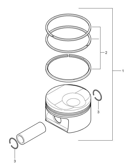 102-030 - piston
1 serie segments de piston