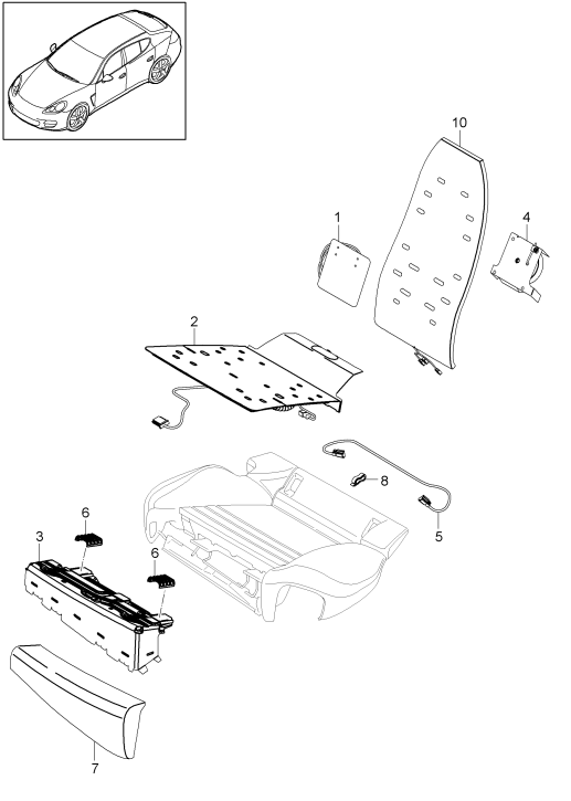 817-057 - Reglage lombaire
Dossier du siege ar
Elements carross.amovibles
Unite commande et regulation
Entrainement electrique
Rembourrage d'assise