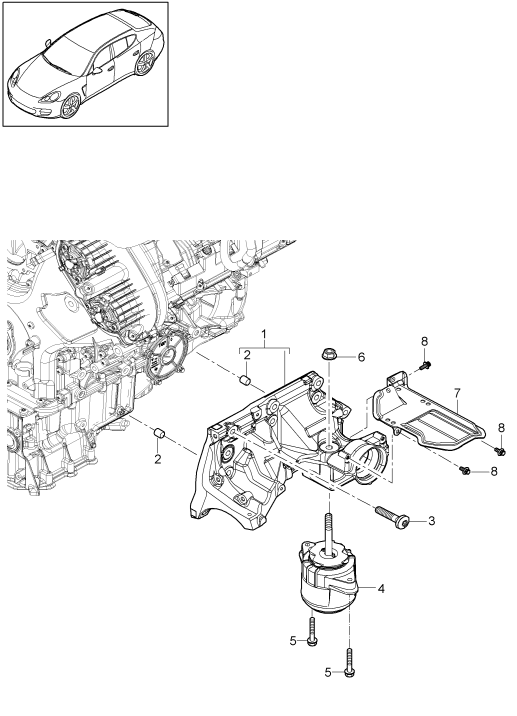 109-055 - Suspension de moteur
Console moteur
palier de moteur