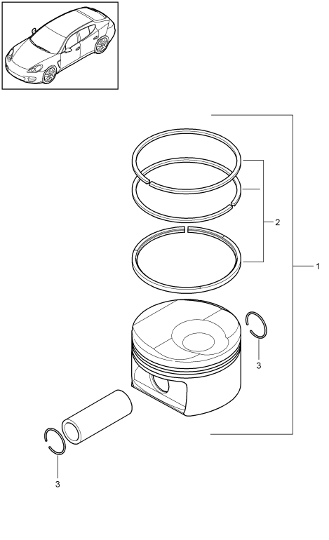 102-042 - piston
1 serie segments de piston