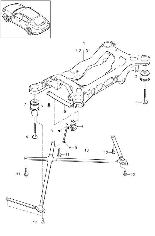 501-010 - Essieu arriere
Faux-chassis
Capteur d'assiette