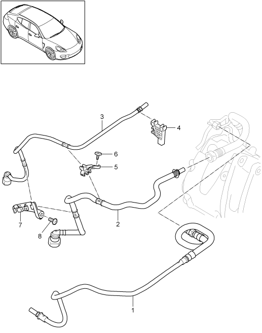 201-030 - Systeme de carburant
conduite de carburant
Compartiment moteur