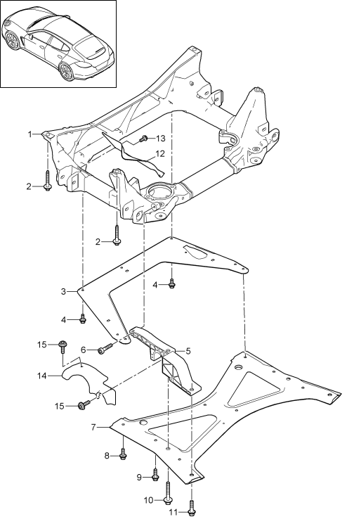 401-000 - cadre auxiliaire
Traverse
Tole de protection