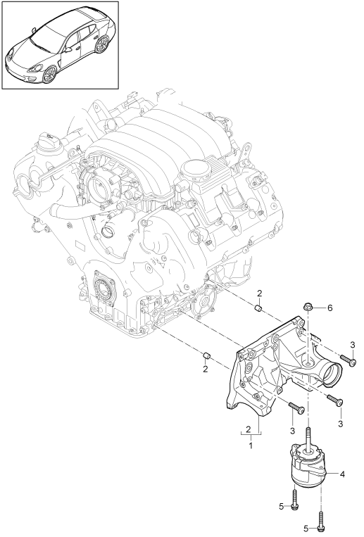 109-050 - Suspension de moteur
Console moteur
palier de moteur