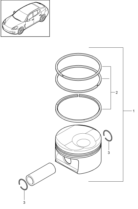 102-040 - piston
1 serie segments de piston