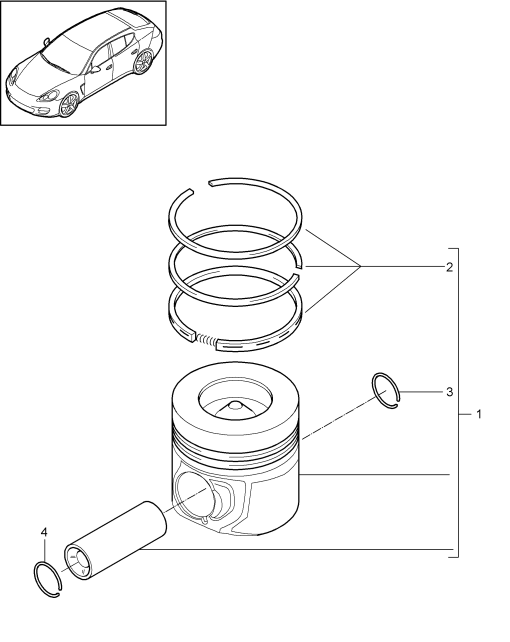 102-050 - piston
1 serie segments de piston