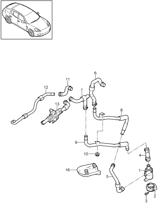 813-000 - Conduit liq. refroidissement
conduite d'alimentation
conduite de retour