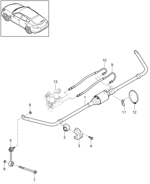 501-025 - Barre stabilisatrice
Conduite flexible