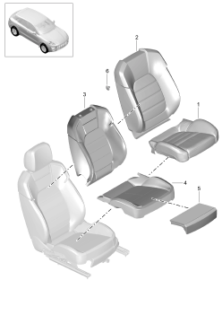 817-010 - Garniture dossier
Garniture de siege
Partie en mousse