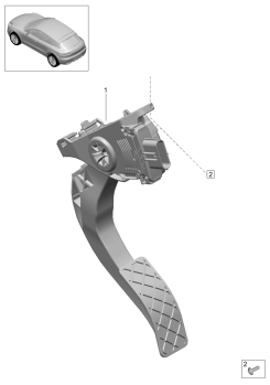 702-010 - Mécanisme pédale accélérateur
commande d'accelerateur