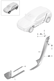 807-022 - Revetement
Elements carross.amovibles
Enjoliveur de seuil de porte
Bas de caisse