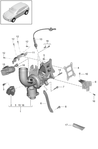 202-030 - Turbocompresseur a gaz d'ech.