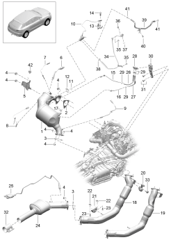 202-035 - systeme d'echappement
tuyau d'echappement
avec:
Catalyseur
Filtre a particules diesel
 
Cable de commande