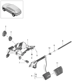 702-000 - Mecanisme de pedale de frein