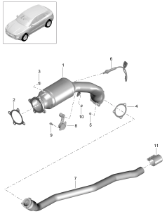 202-045 - systeme d'echappement
tuyau d'echappement
Catalyseur