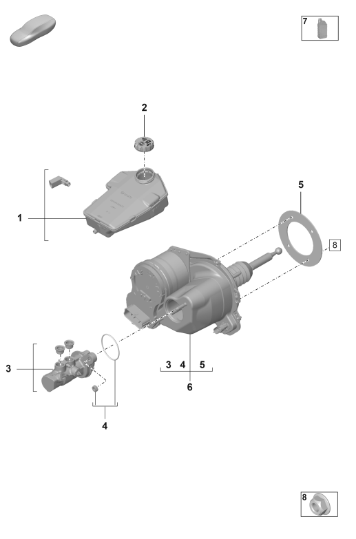 604-000 - Dispositif servo\-frein
(electromagnetique)