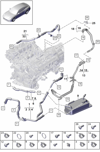 105-082 - Refroidisseur a refrigerant
pour vehicules avec
transmission hybride