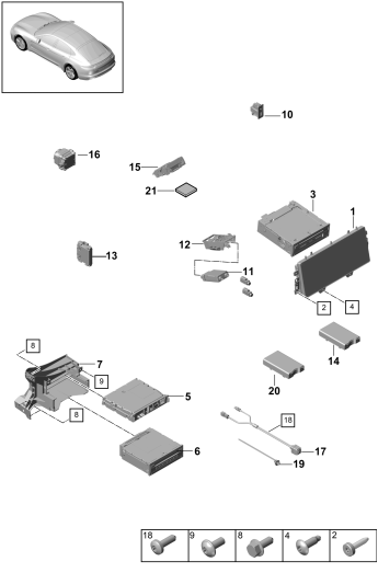 911-000 - afficheur
Calculateur central
Systeme de navigation
Television
micro
Interface multimedia
Antenne a coupler
Camera
Real Top View
Conduite de connexion
D             >> - 28.05.2018